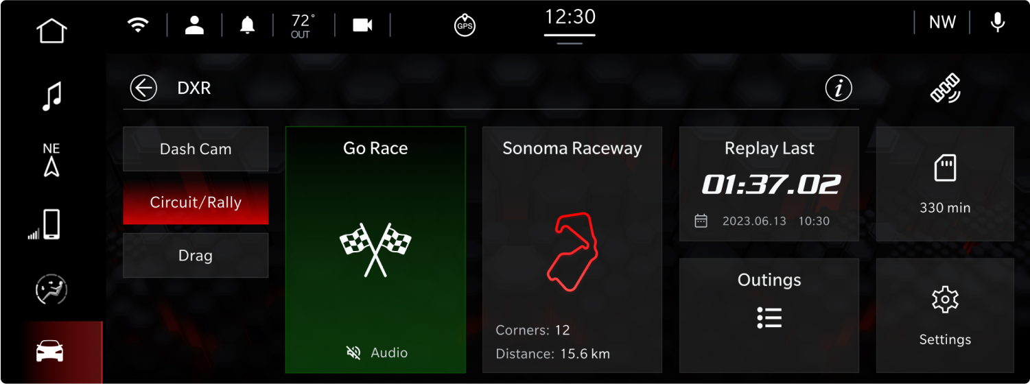 Stellantis Racing App Interface